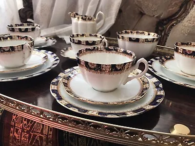 Buy *VINTAGE COURT CHINA TEA SET WLL HAND PAINTED FLORAL  1920'S 16 Items VGC • 125£