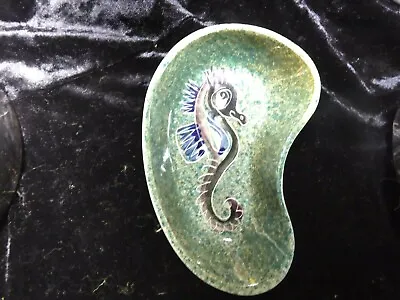 Buy Jo Lester Isle Of Wight Pottery1950s 1970s Seahorse Kidney  Dish 6 1/2 X 4 1/4   • 25£