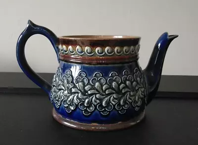 Buy Antique Salt Glaze Doulton Lambeth Stoneware Teapot, Emily Partington C.1905 A/f • 25£