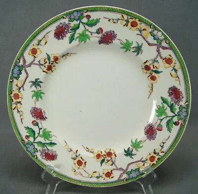 Buy Wedgwood Crescent Pattern Hand Colored Transfer Floral 10 3/4 Inch Plate C.1904 • 47.42£