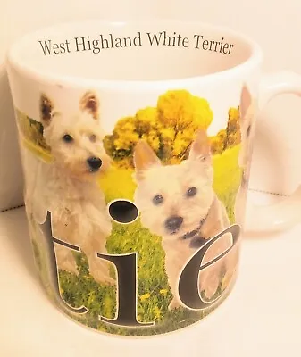 Buy Westie Terrier Dog Graphic West Highland White Stoneware America Ware Large Mug • 6.24£