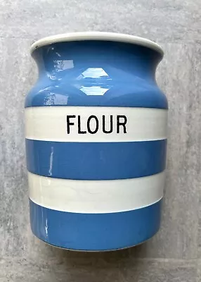 Buy Large Vintage Cornishware, Flour Storage Jar • 19.99£