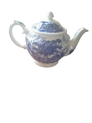 Buy Vintage Blue Willow Windsor China Teapot Made In England • 40£