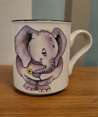 Buy Vintage Arthur Wood Mug Ceramic Elephant Front To Back England • 12.99£
