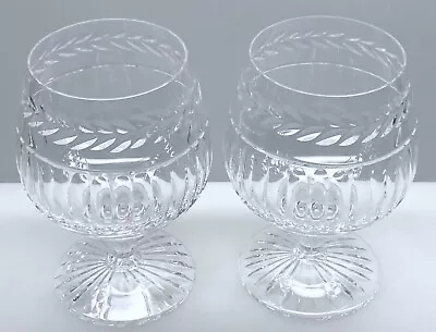 Buy ELEGANT FINE CUT CRYSTAL  (2) - 5   SENATOR By STUART ~ BRANDY GLASS GLASSES EUC • 56.70£