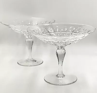 Buy Two Stuart Crystal Clifton Park Compotes, Serving Dishes, England, Exclnt Cond • 75.77£