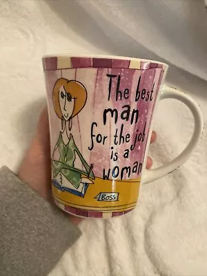 Buy Johnson Bros 'born To Shop'  Best Man For Job Is A Woman  Large Coffee Mug • 12.99£