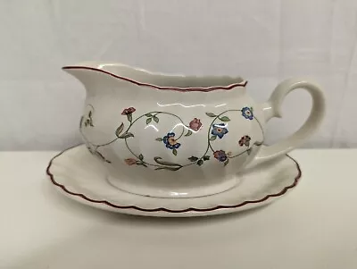 Buy Staffordshire Tableware Oakwood Gravy / Sauce Boat And Stand • 18.99£