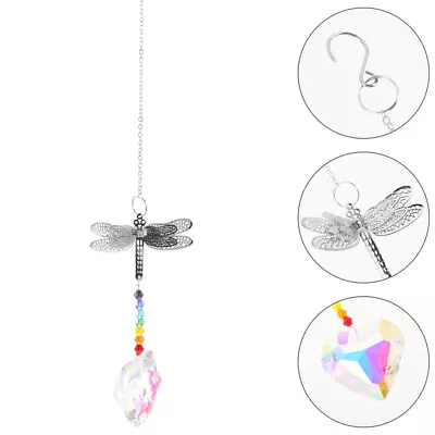 Buy Crystal Butterfly Ornament Glass And Metal Ball Decor Hangings • 8.75£