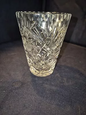 Buy Vintage Bohemia Hand Cut Lead Crystal Glass Made In Czechoslovakia • 0.99£