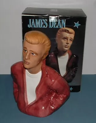 Buy Vintage James Dean Cookie Jar - Clay Art - 1996 - Mib • 57.58£