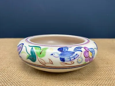 Buy Vintage Poole Pottery Hand Painted Floral Bowl • 15£