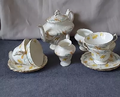 Buy Antique Paragon Complete Tea Set For Four   1903 Bone China Floral Art Nouveau  • 215£