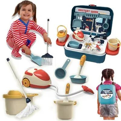 Buy Kids Cleaning Set Toys For Pretend Play Sanitary Ware Plastic Perfect Gift • 13.29£