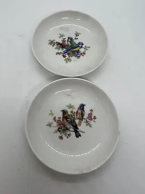 Buy VTG Alka-Bunst Alboth-Kaiser Bavaria 5” Round Decorative Plates With Birds Qty:2 • 10.26£