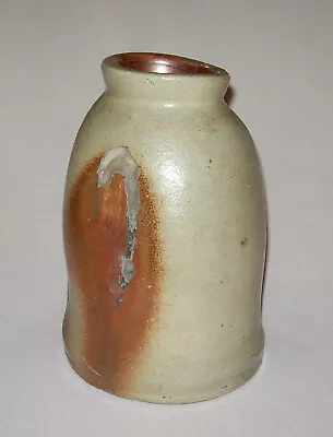 Buy Old Antique Vtg 19th C 1800s Wonky Stoneware Jar Uneven Stuck Pottery Dented Coo • 82.12£