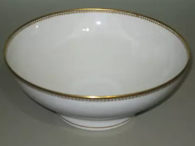 Buy Antique/Vintage Haviland France Large China Fruit Bowl White Gold Encrusted Trim • 47.36£