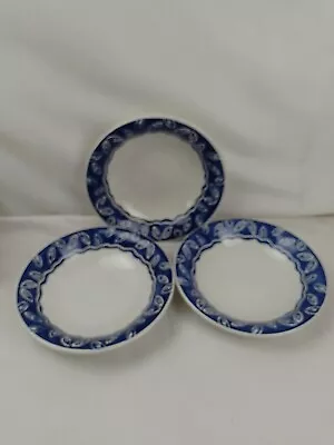 Buy My Place 3 Bowls Blue & White Ceramic Staffordshire Tableware 8  Dishes • 8.95£
