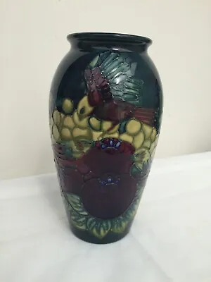 Buy Vintage Rare Moorcroft Vase Finches And Fruit • 259£