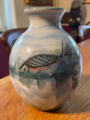 Buy Tain Pottery, Scotlnd 6  Vase With Fish On • 12£
