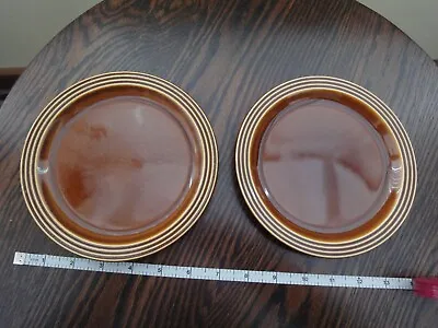 Buy Vintage Hornsea Pottery Brown Heirloom  Set Of 2 Side Plates Early 1970's • 10.99£