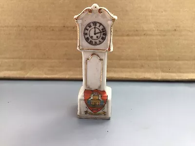 Buy Vintage Crested China  Grandfather  Clock  Sandown Crest • 4.49£