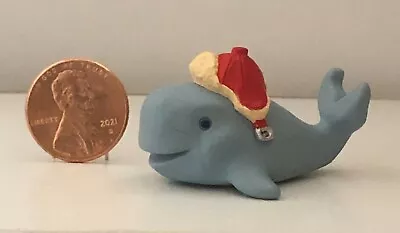 Buy Hallmark Merry Miniature Christmas Blue Whale With Red Hat • 8.62£