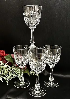 Buy Vintage Glasses Monte Claire Cut Crystal By Joska Glassware Wine Glasses 4 Piece • 240.18£