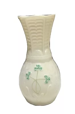 Buy Vintage Antique Belleek Shamrock Vase 5 1/4” • 56.77£
