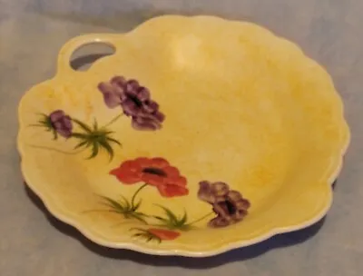 Buy Vintage  Radford, Flower Tray Plate England Ceramic Pottery Colourful Anemone   • 20£