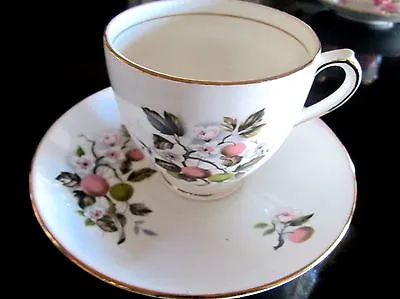 Buy Vintage England Duchess Bone China Cup & Saucer Numbered Peach Tree Gold Trim • 7.71£