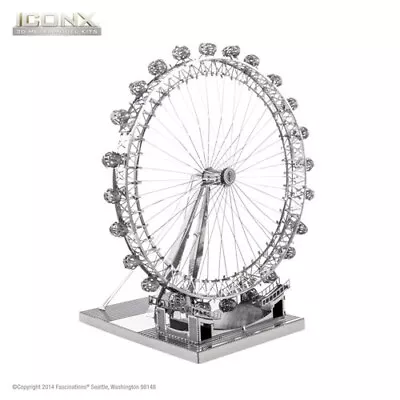 Buy London Eye : Metal Earth Iconx 3D Laser Cut Miniature Model Kit 2 Sheets • 22.95£