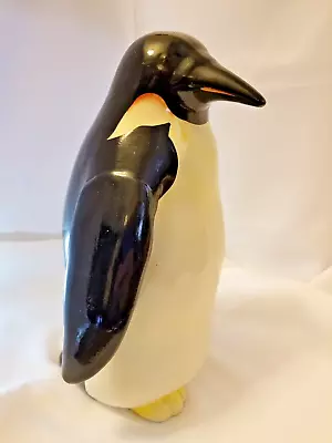 Buy Vintage Large Ceramic Penguin Figurine, Hand-painted, 12  High • 95.09£