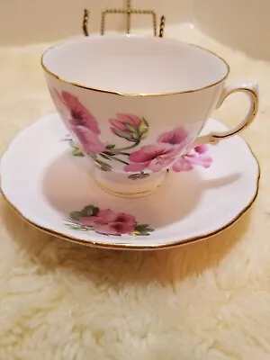 Buy Vintage Royal Vale Bone China England Pink Roses Tea Cup & Saucer • 12.29£