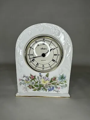 Buy Aynsley Wild Tudor Mantle Clock 6” Mint- Not Tested • 23.16£