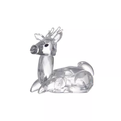 Buy LONGWIN Crystal Deer Figurine Collectible Glass Animal Ornament Wedding Decor • 8.39£