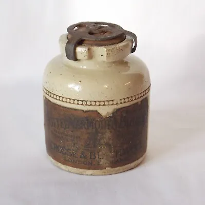 Buy Antique Skey Tamworth Stoneware Jar. Potted Yarmouth Bloater Orignal Label & Lid • 16.99£