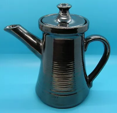 Buy Tintagel Pottery - Vintage Knights Tintagel Black Lustre Coffee Set • 14£