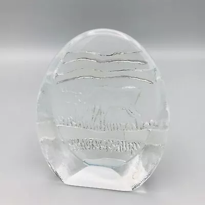 Buy Iittala Finland Finnish Deer Elk Crystal Art Glass Sculpture Paperweight Boxed • 29.95£