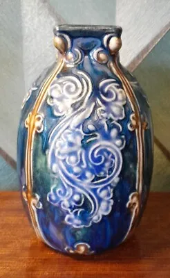 Buy Fine Royal Doulton Art Pottery Vase Signed/potters Mark Ew C.1920-1930 • 44.99£