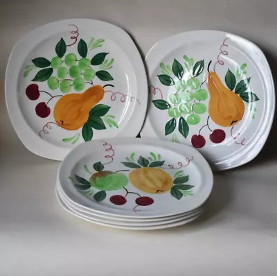 Buy Rare Midwinter Pottery Set Handpainted Dessert Plates Orchard Jessie Tait 1953 • 36£