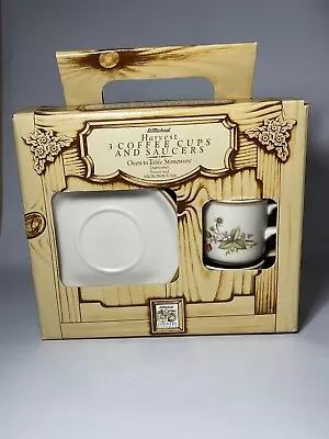 Buy St Michael Vintage M&S Harvest Set Of 3 Coffee Cups & Saucers New In Box • 11.99£