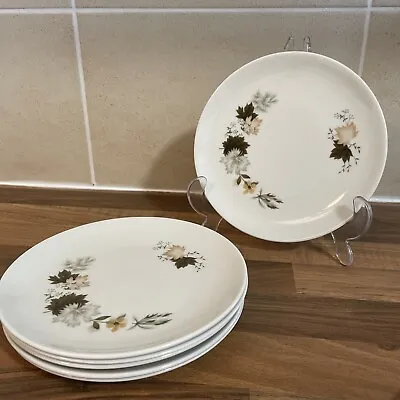Buy Vintage Royal Doulton Bone China Westwood Autumn Pattern 6 X 6” Cake Side Plates • 10£