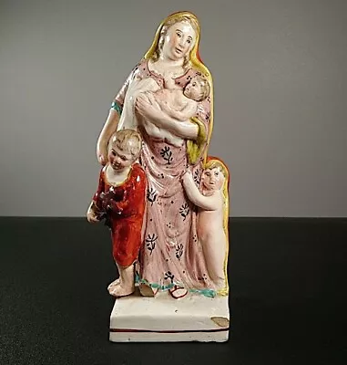Buy Antique Staffordshire Figure Of Charity Figurine Georgian English 19cm Tall • 124£