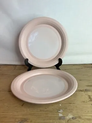 Buy Rare Hornsea Pottery Pink Pair Of 8.5 Inch Dessert/ Salad Plates Pink Concept • 15£