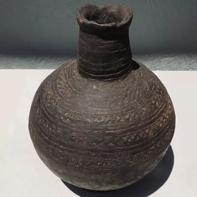 Buy An Old Antique Clay Terra Cotta African Pot Congo #100 • 62.26£