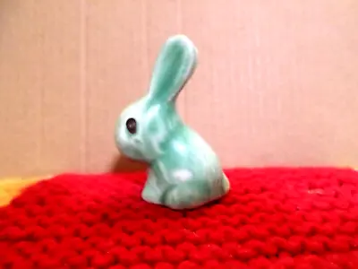 Buy Small Miniature Sylvac Green Rabbit - Good Condition.. • 42£