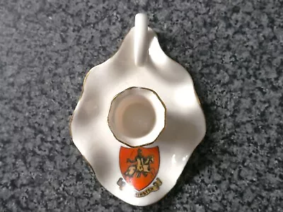 Buy CRESTED WARE  CANDLE HOLDER  With  WARMINSTER CREST  GOSS CHINA • 4.85£