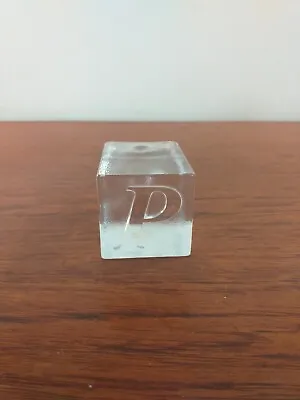 Buy Dartington Crystal Glass Letter Paperweight. ( Letter P) • 12.50£