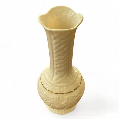Buy Vintage Belleek Bud Vase Irish Claddagh Celtic Ireland (11th Green Mk, Marriage) • 21.10£